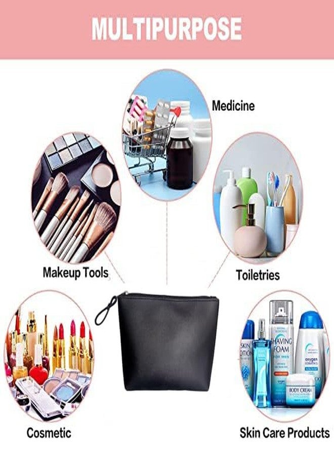 حقيبة مكياج كارتبرينك للنساء، حقيبة تنظيم مستحضرات التجميل للسفر، حقيبة أنيقة لأدوات المكياج (أسود) - Image 3